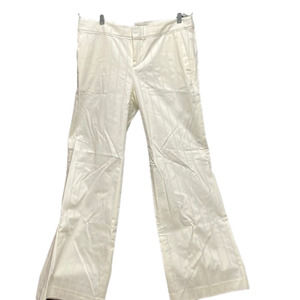 BANANA Republic- off white pants with off white stripes. Martin stretch.…